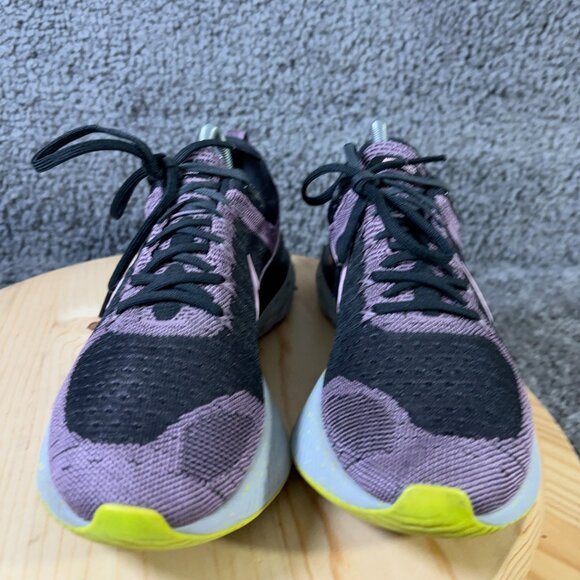 Nike Flyknit 2 React Infinity Running Shoe Womens Size 9 Black Purple Sneakers - Picture 2 of 7
